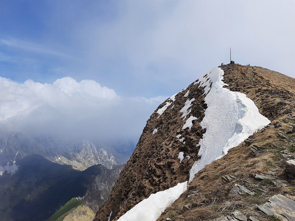 La vetta del Monte Sagro.